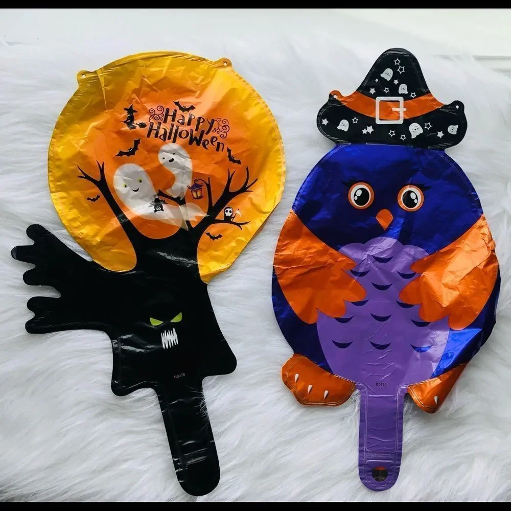 Happy Halloween 10 Pcs Foil Balloons Seasonal Decoration Party Supplies For Kids